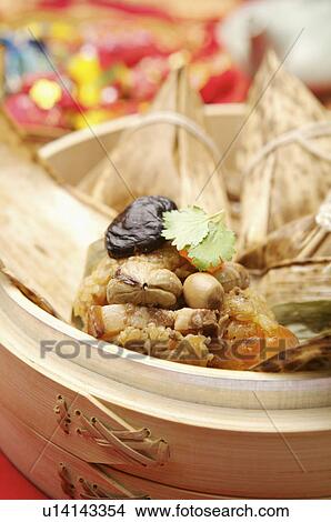 Picture - Chinese Rice Dumpling,. Fotosearch