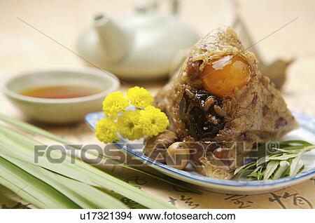 Picture - Chinese Rice Dumpling,. Fotosearch