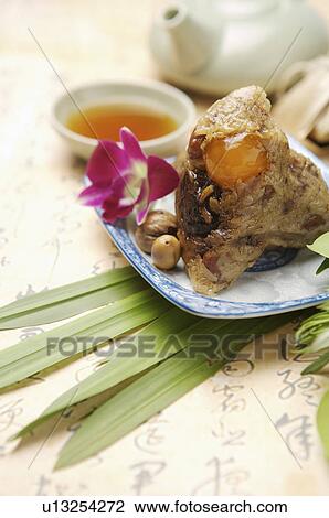 Stock Image - Chinese Rice Dumpling,. Fotosearch