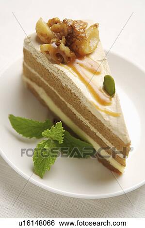 Cake on a plate View Large Photo Image Stock Photograph - Cake on a plate. Fotosearch