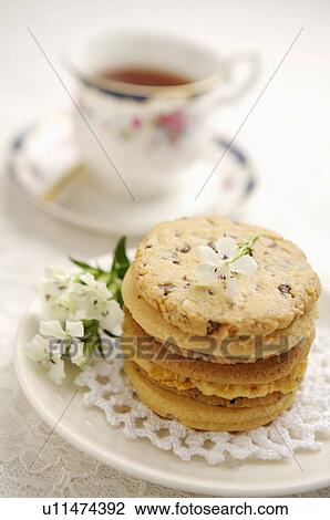 Cookies on a plate View Large Photo Image Stock Image - Cookies on a plate. Fotosearch