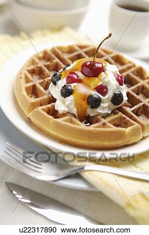 Stock Image - Waffle. Fotosearch