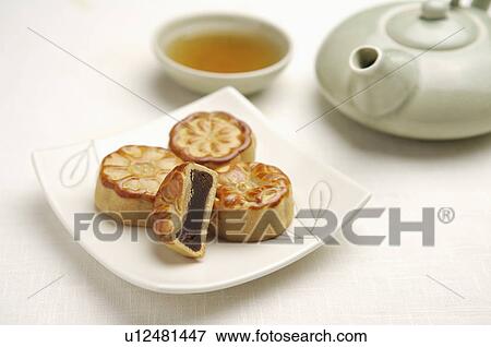Moon Cake View Large Photo Image Stock Photo - Moon Cake. Fotosearch