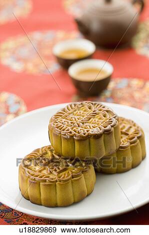 Moon Cake View Large Photo Image Stock Photo - Moon Cake. Fotosearch