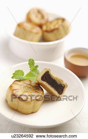 Tea, Moon Cake View Large Photo Image Stock Image - Tea, Moon Cake. Fotosearch