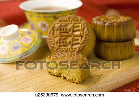 Tea, Moon Cake View Large Photo Image Stock Photo - Tea, Moon Cake. Fotosearch