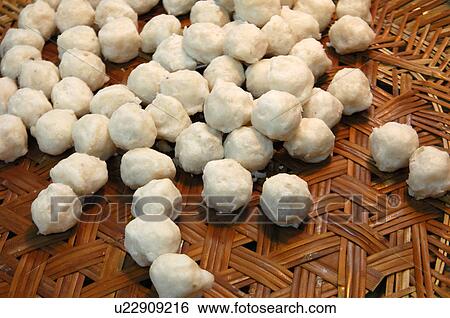 Stock Photograph - Close-up of fish balls. Fotosearch