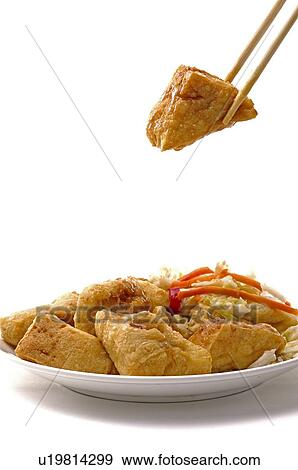 Stock Photo - Close-up of stinky tofu. Fotosearch