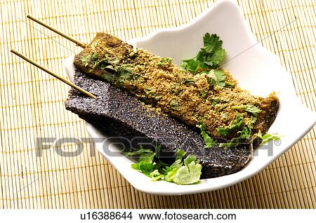 High angle view of pig blood cake View Large Photo Image Picture - High angle view of pig blood cake. Fotosearch