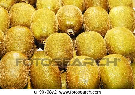 Stock Image - Close-up of kiwi fruits. Fotosearch