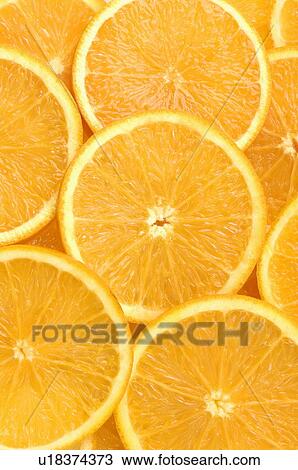 Close-up of orange slices View Large Photo Image Stock Image - Close-up of orange slices. Fotosearch