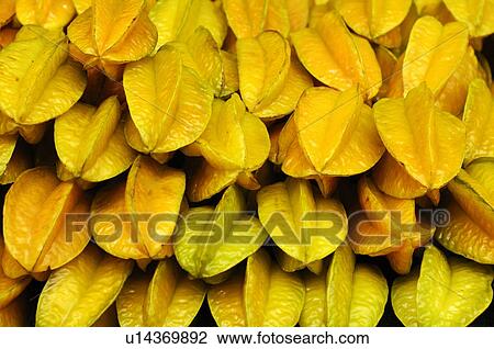 Stock Image - Close-up of starfruits. Fotosearch