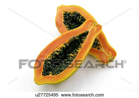 Stock Photography - Close-up of papayas. Fotosearch