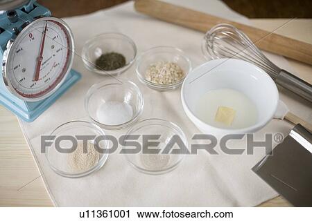 Stock Image - Ingredient of bread. Fotosearch