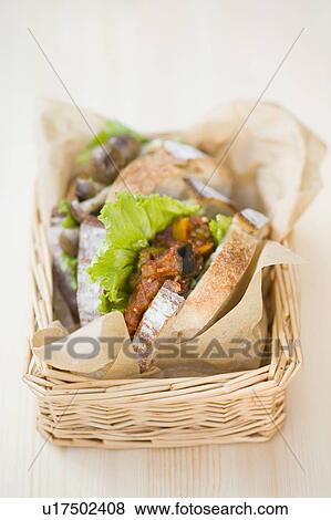 Ratatouille sandwiches View Large Photo Image Stock Photo - Ratatouille sandwiches. Fotosearch
