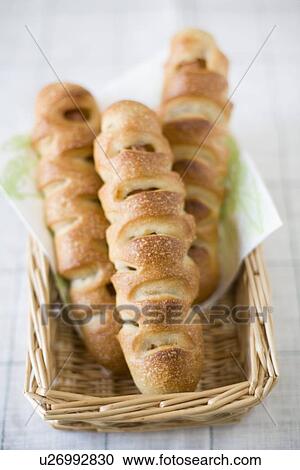 Stock Image - Sausage bread. Fotosearch