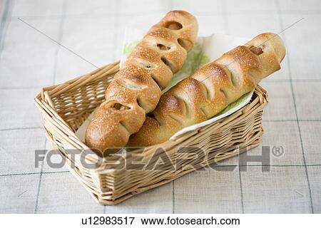 Sausage bread View Large Photo Image Stock Photo - Sausage bread. Fotosearch