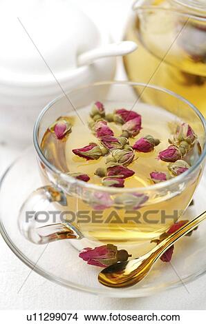 Picture - Rose Tea,. Fotosearch