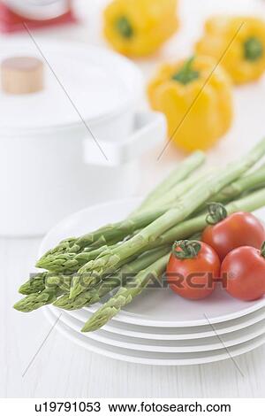 Asparagus and Cherry Tomato View Large Photo Image Stock Image - Asparagus and Cherry Tomato. Fotosearch