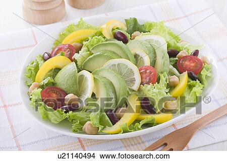 Picture - Avocado Salad. Fotosearch