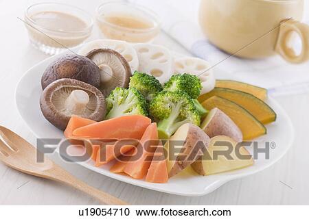 Stock Image - Boiled Vegetable. Fotosearch