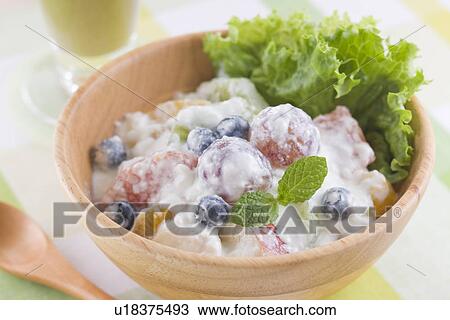 Stock Image - Fruit Yoghurt. Fotosearch