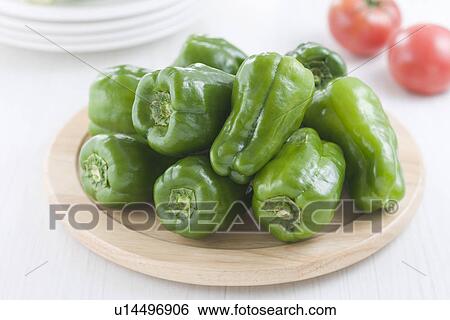 Stock Photograph - Green Bell Pepper. Fotosearch