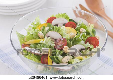 Stock Image - Mushroom Salad. Fotosearch