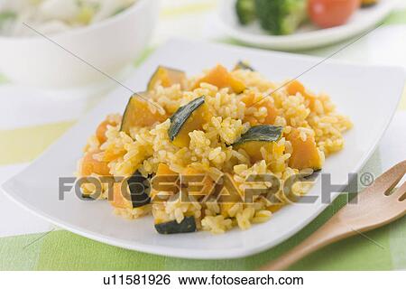 Stock Photograph - Squash Risotto. Fotosearch