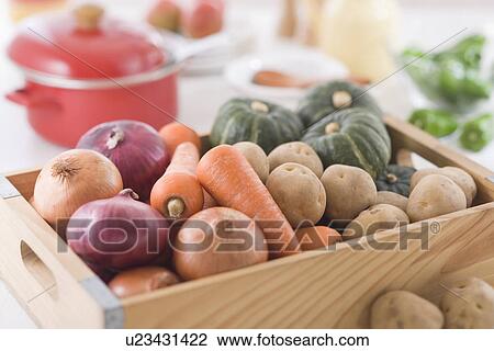 Vegetable in a Box View Large Photo Image Stock Image - Vegetable in a Box. Fotosearch