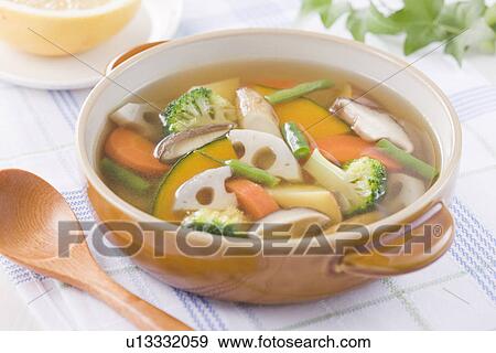 Vegetable Soup View Large Photo Image Stock Photo - Vegetable Soup. Fotosearch