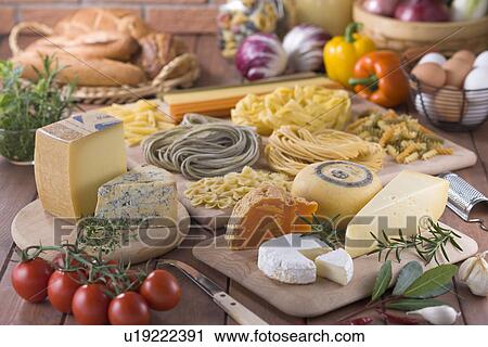 Stock Image - Cheese and Grocery. Fotosearch