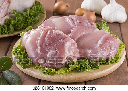 Stock Image - Chicken Thigh. Fotosearch