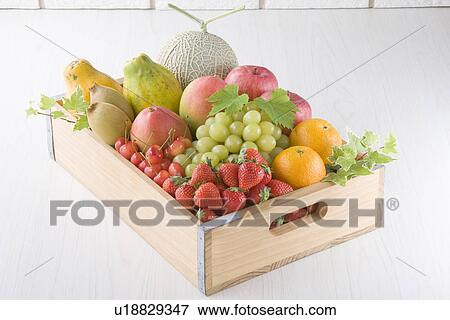 Stock Photo - Fruits in a Box. Fotosearch