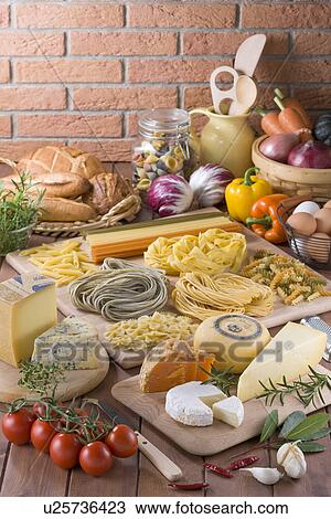 Stock Image - Pasta and Cheese. Fotosearch