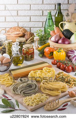 Picture - Pasta and Grocery. Fotosearch