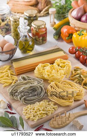 Pasta and Grocery View Large Photo Image Stock Photo - Pasta and Grocery. Fotosearch