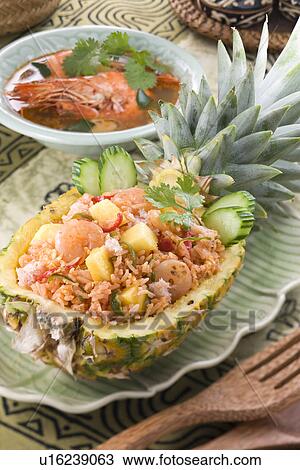 Stock Image - Khao Pad Sapparod. Fotosearch