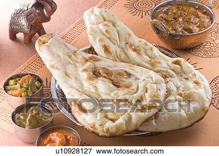 Naan and Curry View Large Photo Image Stock Photo - Naan and Curry. Fotosearch