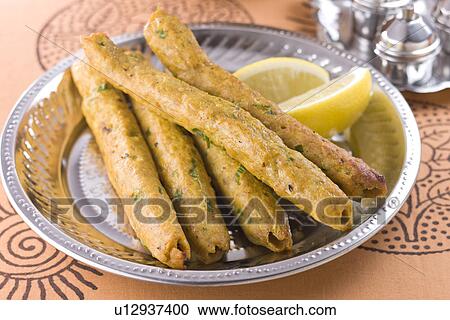 Stock Image - Seekh Kabab. Fotosearch
