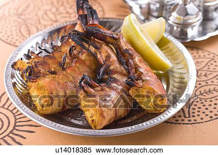 Stock Photography - Tandoori Prawn. Fotosearch