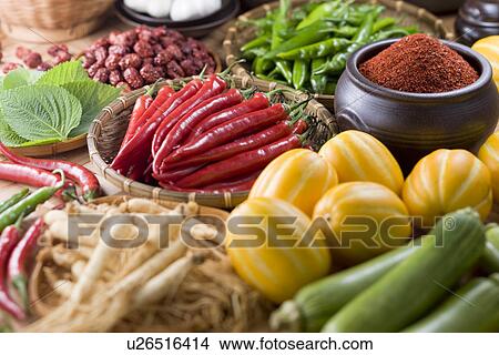 Picture - Ingredient in Korean Cuisine. Fotosearch