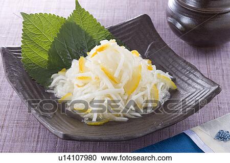 Stock Image - Radish Kimchi. Fotosearch