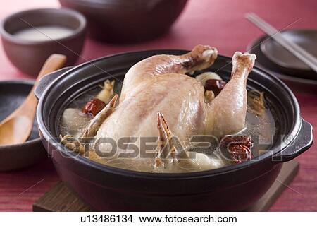 Samgyetang View Large Photo Image Picture - Samgyetang. Fotosearch