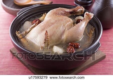 Samgyetang View Large Photo Image Stock Photo - Samgyetang. Fotosearch