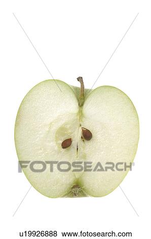 Stock Photo - Apple half. Fotosearch