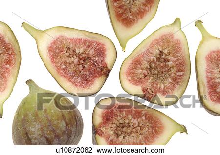 Stock Image - Figs halved. Fotosearch