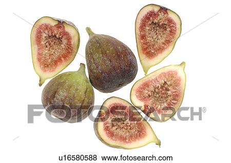 Stock Photo - Figs halved. Fotosearch