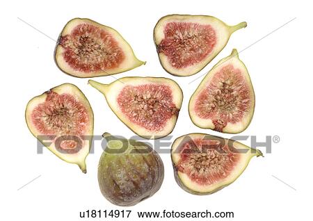Stock Photo - Figs halved. Fotosearch