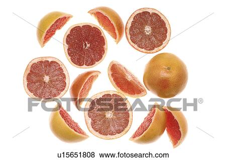 Grapefruits, slices and pieces View Large Photo Image Stock Photo - Grapefruits, slices and pieces. Fotosearch
